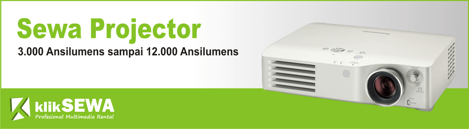Klik SEWA Profesional Multimedia Rental